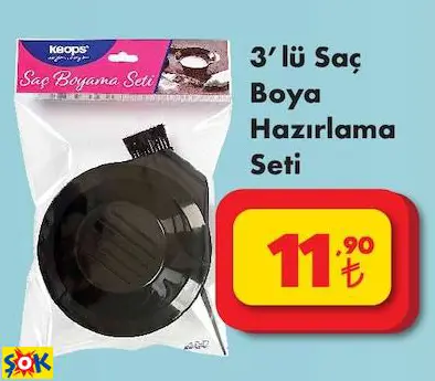 3’LÜ SAÇ BOYA HAZIRLAMA SETİ